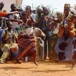 Drumming and dancing